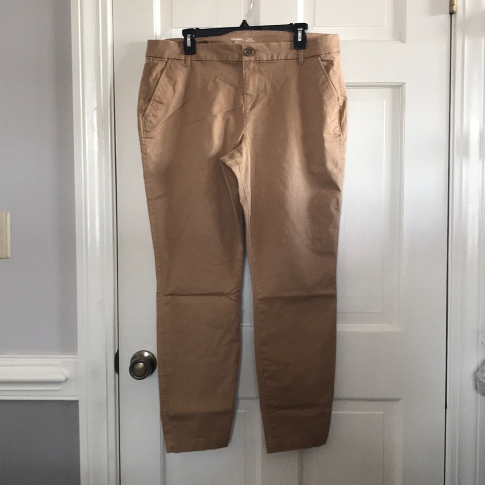Old Navy 14 Skinny Pants Tan